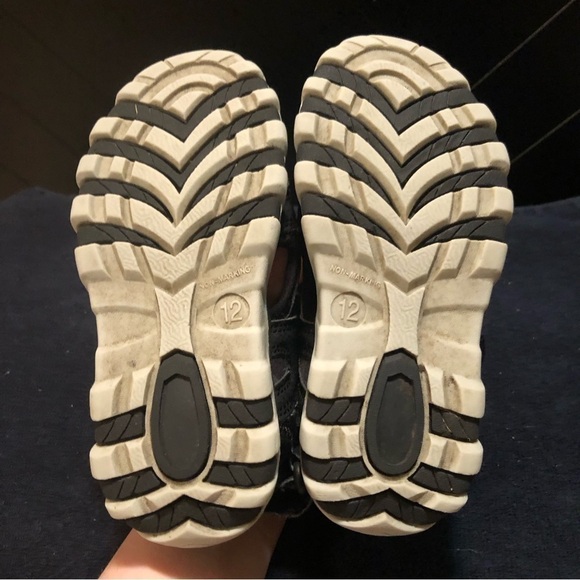 2 for $10 - George Black Velcro Strap Sandals - Picture 5 of 5